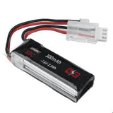 URUAV 7.6V 300mAh 50C 2S LiPo Battery PH2.0 Plug for RC Drone