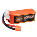 URUAV GRAPHENE 4S 14.8V 1550mAh 130C Lipo Battery XT60 Plug for FPV RC Racing Drone
