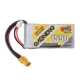 2PCS Gaoneng GNB 7.4V 1550mAh 100C 2S Lipo Battery XT60 Plug for FPV Racing Drone