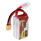 ZOP Power 14.8V 1300mAh 100C 4S Lipo Battery XT60 Plug for RC Racing Drone