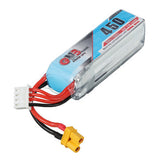 Gaoneng GNB 11.1V 450mAh 80/160C 3S Lipo Battery XT30 Plug for GEPRC PHANTOM HD Toothpick