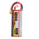 ZOP Power 14.8V 4000mAh 100C 4S Lipo Battery XT60 Plug for RC Racing Drone