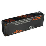 CNHL Racing Series 7.4V 5600mAh 120C 2S LiPo Battery with T Deans Plug for RC Car