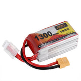ZOP Power 14.8V 1300mAh 100C 4S Lipo Battery XT60 Plug for RC Racing Drone
