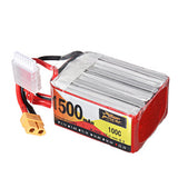 ZOP Power 22.2V 1500mAh 100C 6S Lipo Battery XT60 Plug for RC Racing Drone
