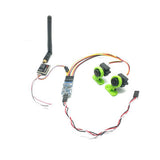 EWRF FPV Dual Camera System 1000TVL CMOS Mini Two Cameras + 5.8Ghz 600mW 40CH VTX + 3CH Switch Support PMW for RC Racing Drone