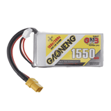 2PCS Gaoneng GNB 7.4V 1550mAh 100C 2S Lipo Battery XT60 Plug for FPV Racing Drone
