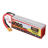 ZOP Power 14.8V 4000mAh 100C 4S Lipo Battery XT60 Plug for RC Racing Drone