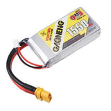 2PCS Gaoneng GNB 7.4V 1550mAh 100C 2S Lipo Battery XT60 Plug for FPV Racing Drone