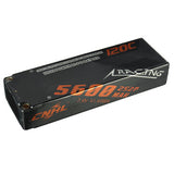 CNHL Racing Series 7.4V 5600mAh 120C 2S LiPo Battery with T Deans Plug for RC Car