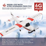 WLtoys F949 2.4G 3D6G 3Ch RC Airplane Fixed Wing Plane Outdoor Toys Drone RTF Upgrade Version Digital Servo F949S With Gyroscope