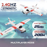 WLtoys F949 2.4G 3D6G 3Ch RC Airplane Fixed Wing Plane Outdoor Toys Drone RTF Upgrade Version Digital Servo F949S With Gyroscope