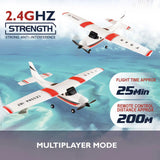 WLtoys F949 2.4G 3D6G 3Ch RC Airplane Fixed Wing Plane Outdoor Toys Drone RTF Upgrade Version Digital Servo F949S With Gyroscope
