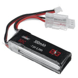 URUAV 7.6V 300mAh 50C 2S LiPo Battery PH2.0 Plug for RC Drone