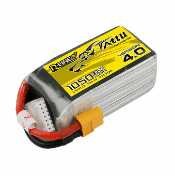 Tattu R-Line Version 4.0 V4 22.2V 1050mAh 130C 6S1P Lipo Battery With XT60 Plug for RC Drone