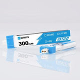 8PCS BETAFPV 4.35V 300mAh 1S 30C BT2.0 LiPo Battery for BETAFPV Cetus Meteor65 Brushless Whoop Quadcopter