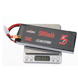 URUAV 7.4V 5000mAh 100C 2S Lipo Battery XT60 Plug for RC Drone Quadcopter