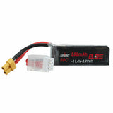 URUAV 11.4V 350mAh 50C 3S HV LiPo Battery XT30 Plug for RC Drone