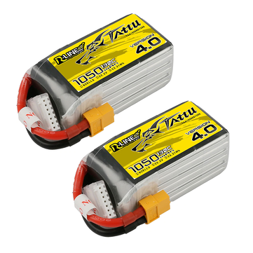 2Pcs Tattu R-Line Version 4.0 V4 22.2V 1050mAh 130C 6S1P Lipo Battery With XT60 Plug for RC Drone