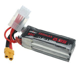 URUAV 11.4V 350mAh 50C 3S HV LiPo Battery XT30 Plug for RC Drone