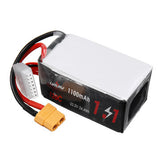 URUAV 22.2V 1100mAh 120C 6S LiPo Battery XT60 Plug for RC Drone