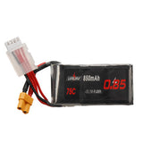 URUAV 11.1V 850mAh 75C 3S LiPo Battery XT30 Plug for RC Drone