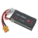 URUAV  11.1V 1250mAh 120C 3S LiPo Battery XT60 Plug for RC Drone