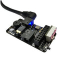 URUAV 5.8G RX PORT 3.0-PLUS DJI Digital/DJI V2 FPV Goggles Low Voltage Alarm Simulation Receiver Board+Metal Adapter Mounting Combo for DJI Fatshark FPV Goggles