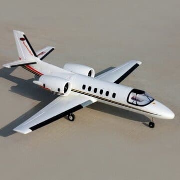 Dynam Cessna 550 V2 1180mm Turbo Twin Motor 64mm EDF w/Flaps RC Airplane Fixed Wing Jet PNP