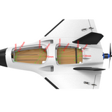 ZOHD Alpha Strike 620mm Wingspan EPP Twin Bay FPV Flying Wing RC Airplane KIT/PNP