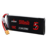 URUAV 7.4V 5000mAh 100C 2S Lipo Battery XT60 Plug for RC Drone Quadcopter
