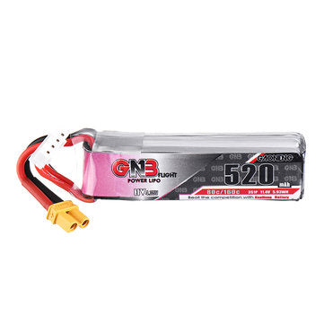 Gaoneng 11.4V 520mAh 80C 3S HV 4.34V Lipo Battery XT30 Plug for Tiny Trainer