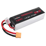 URUAV 14.8V 5200mAh 120C 4S LiPo Battery XT90 Plug for RC Drone