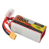 ZOP Power 14.8V 1800mAh 100C 4S Lipo Battery XT60 Plug for FPV Racing Drone