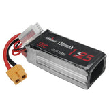 URUAV  11.1V 1250mAh 120C 3S LiPo Battery XT60 Plug for RC Drone