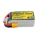 Tattu R-Line Version 4.0 V4 22.2V 1300mAh 130C 6S1P Lipo Battery Pack With XT60 Plug for RC Drone