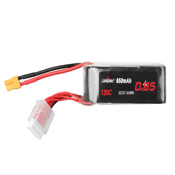 URUAV 22.2V 850mAh 120C 6S LiPo Battery XT30 Plug for RC Drone