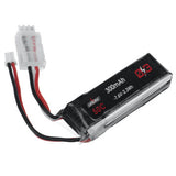 URUAV 7.6V 300mAh 50C 2S LiPo Battery PH2.0 Plug for RC Drone